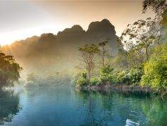 山水背景